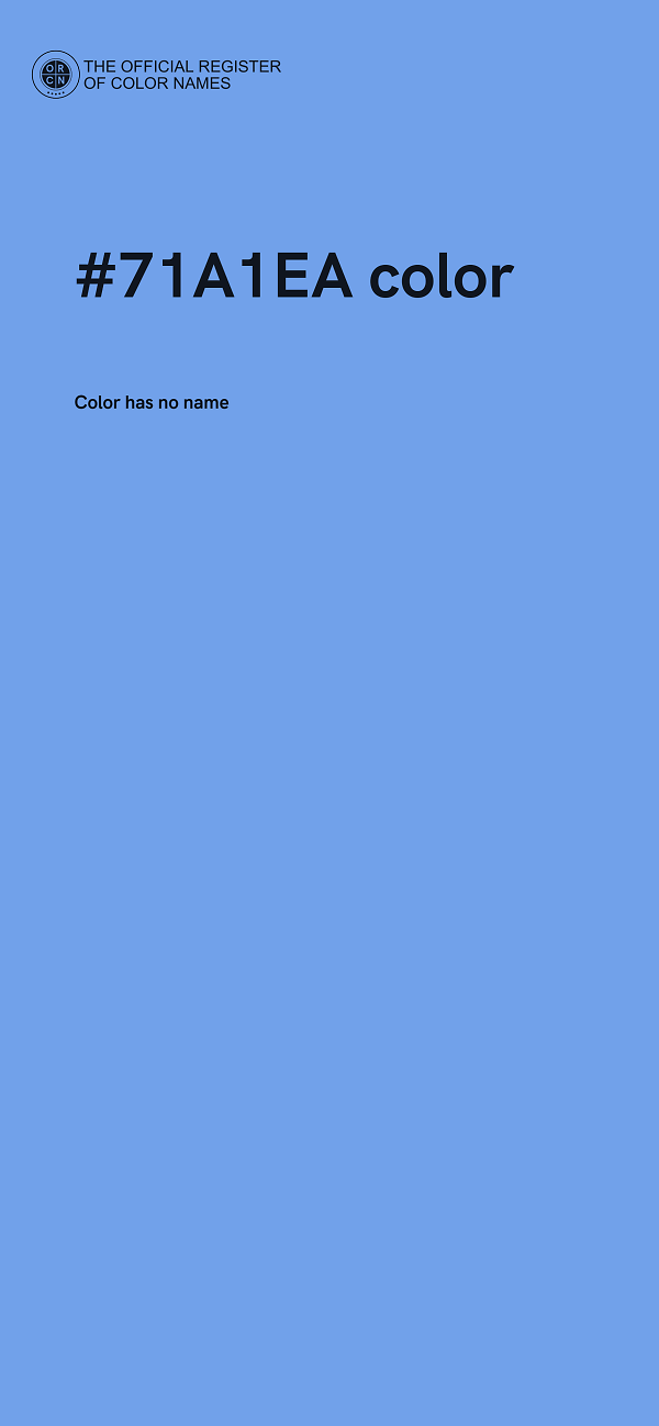 #71A1EA color image