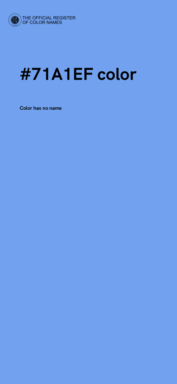 #71A1EF color image