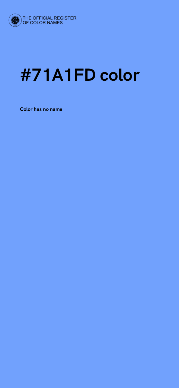 #71A1FD color image