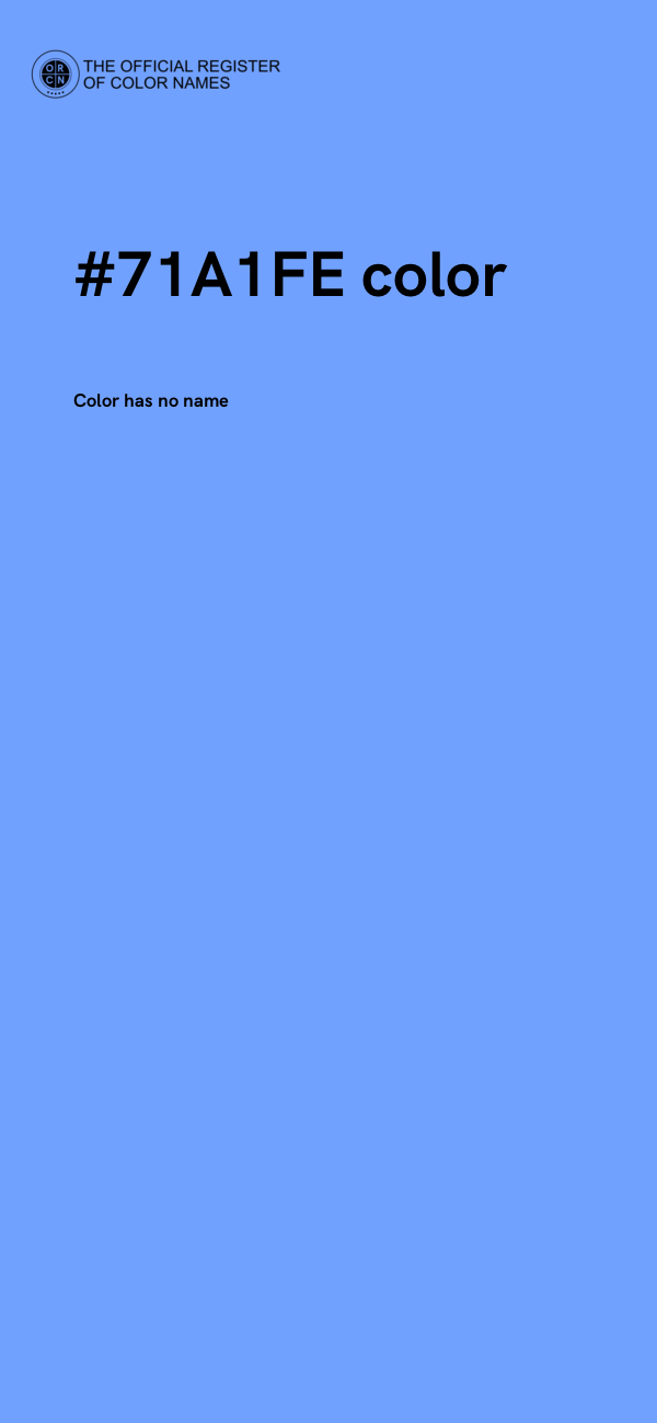 #71A1FE color image