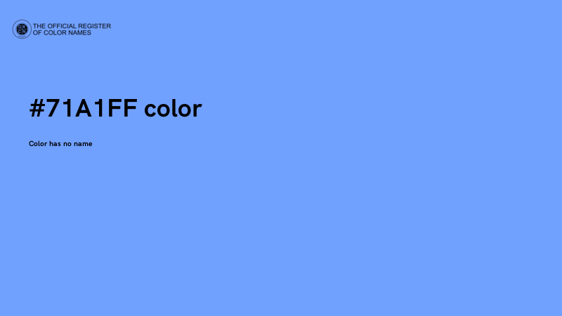 #71A1FF color image