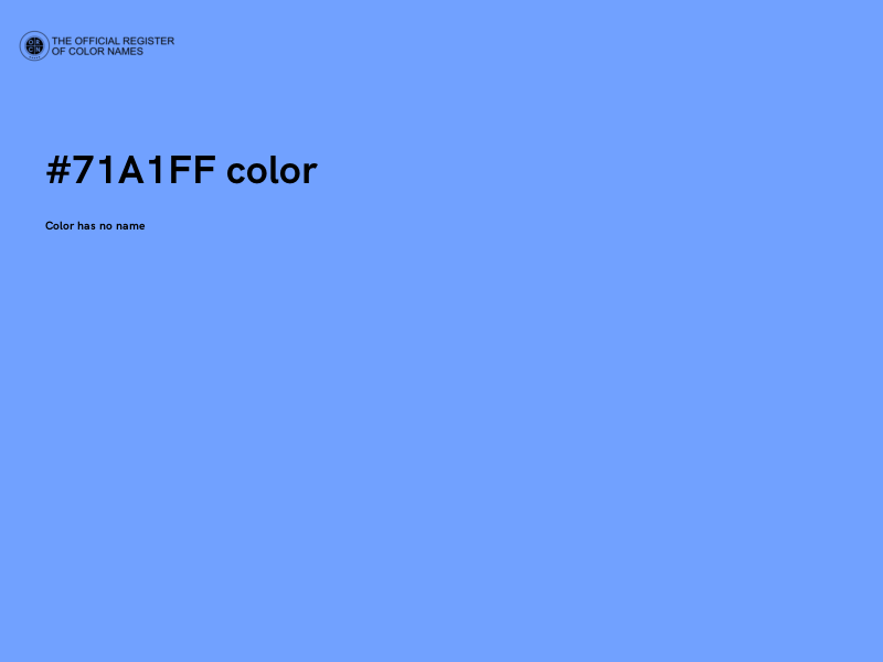 #71A1FF color image
