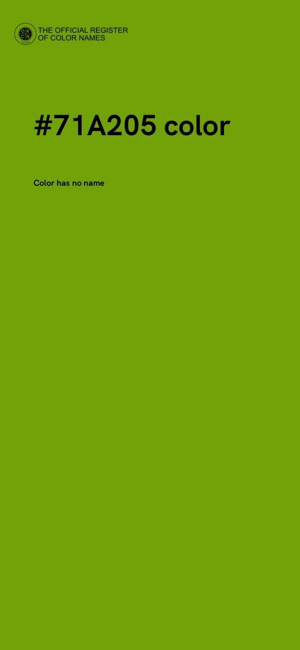 #71A205 color image