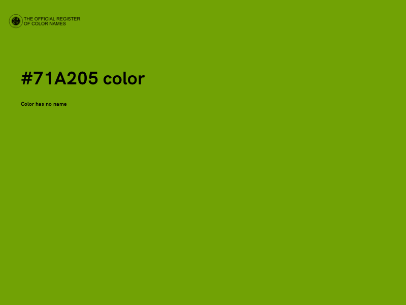 #71A205 color image