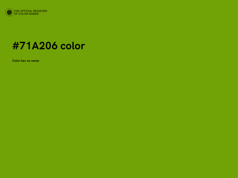 #71A206 color image
