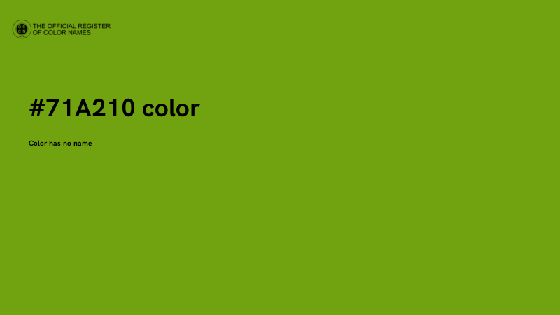 #71A210 color image