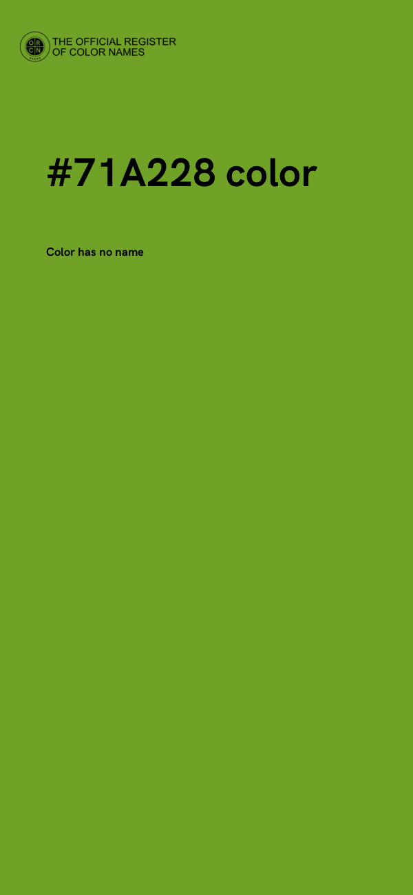 #71A228 color image