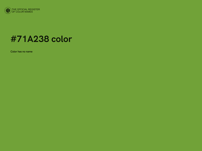 #71A238 color image
