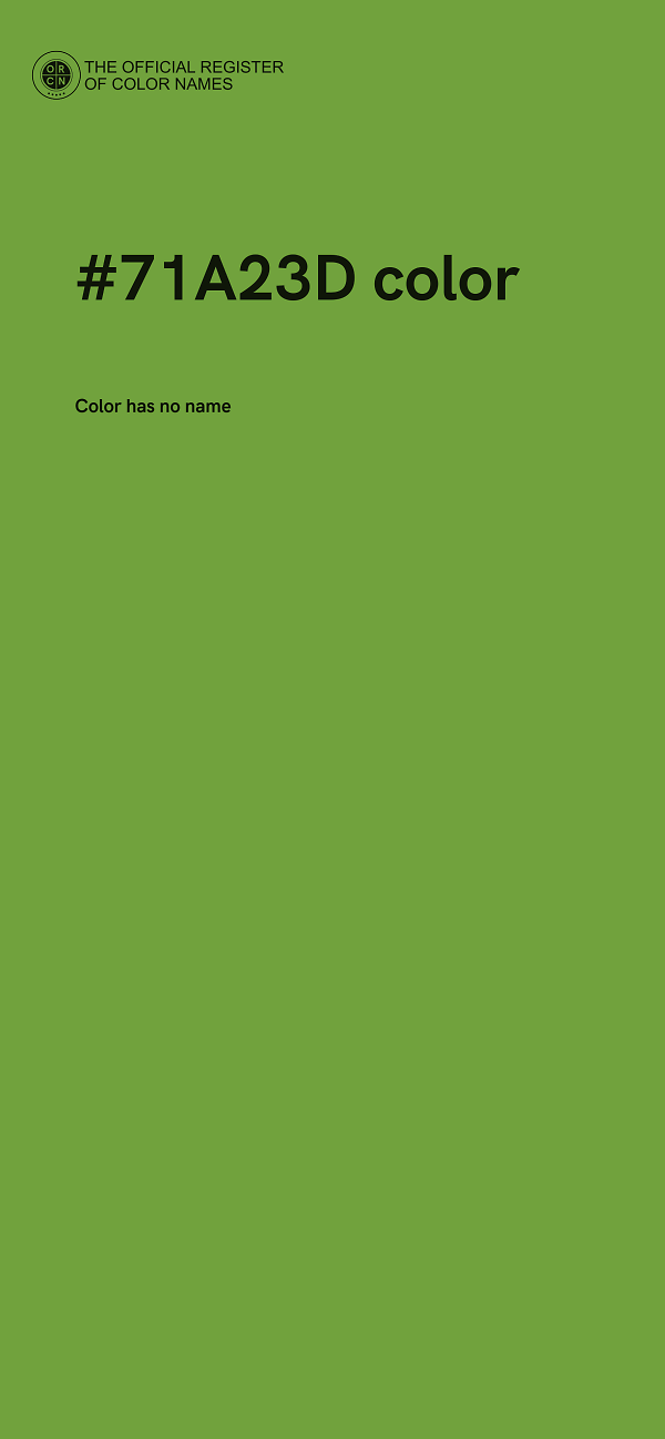 #71A23D color image