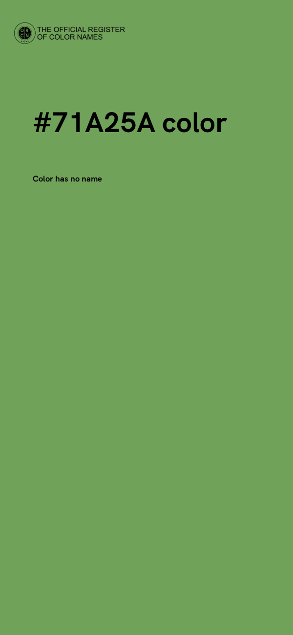 #71A25A color image