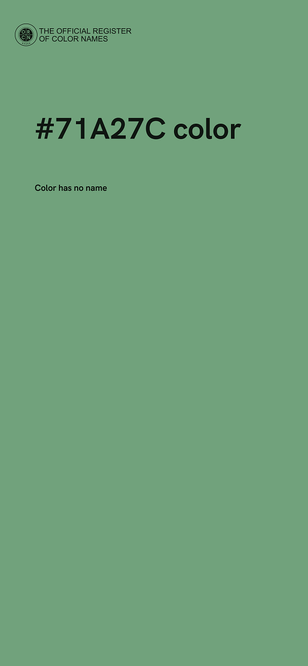 #71A27C color image