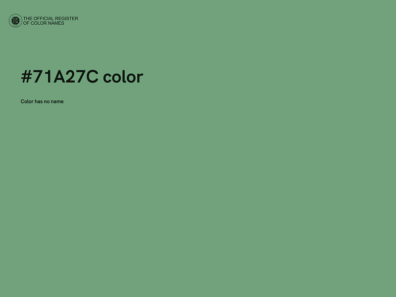 #71A27C color image