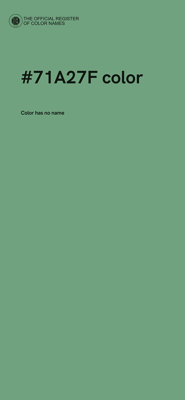 #71A27F color image