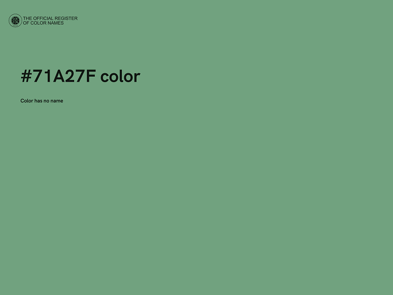 #71A27F color image