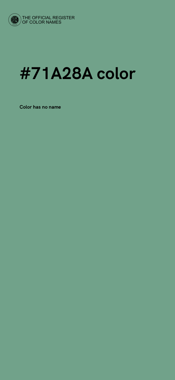 #71A28A color image