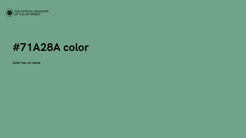 #71A28A color image