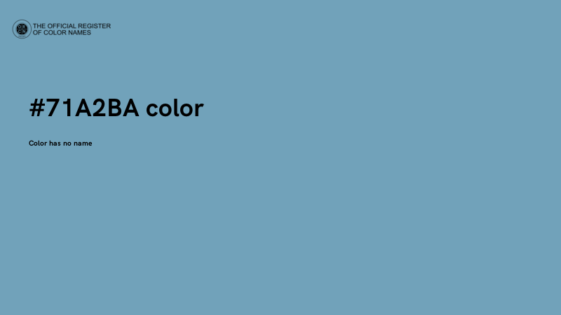 #71A2BA color image