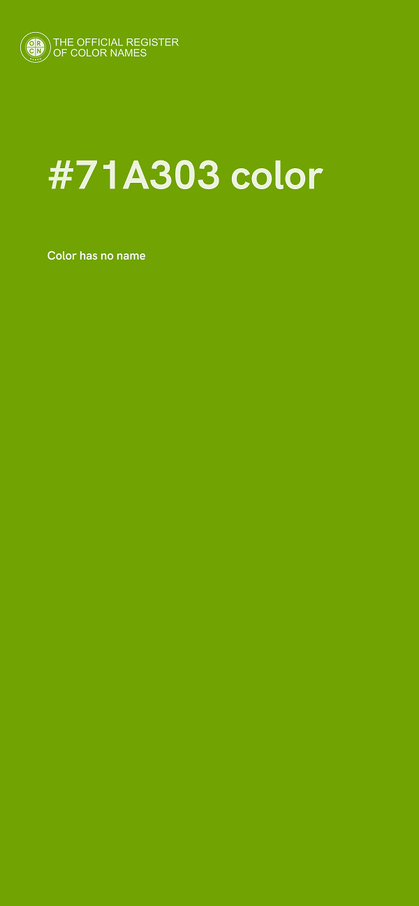 #71A303 color image