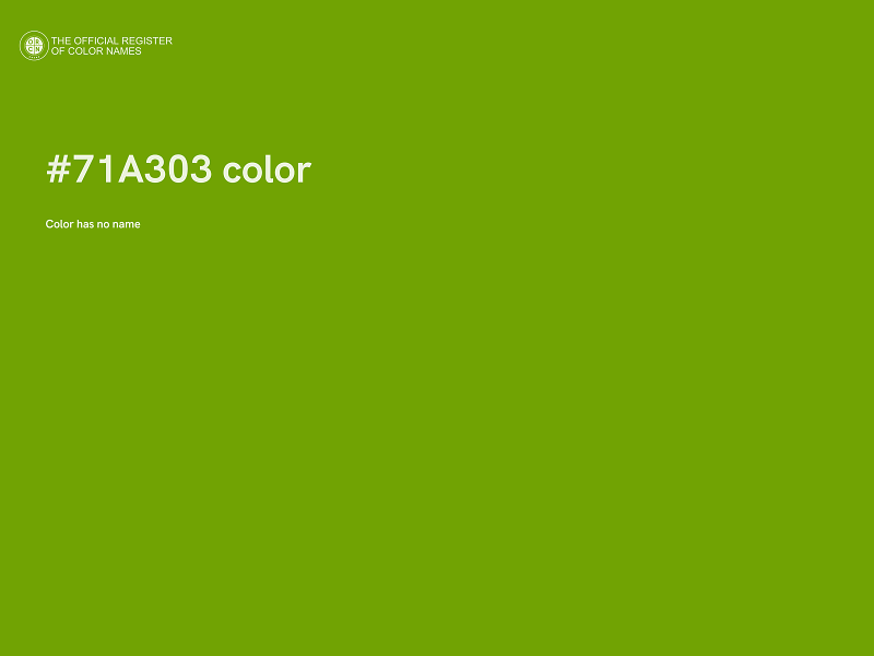 #71A303 color image