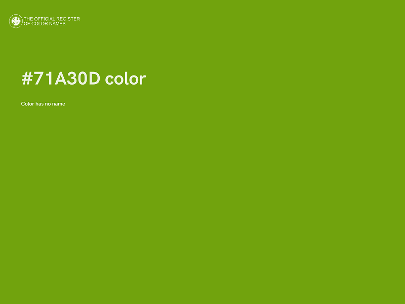 #71A30D color image