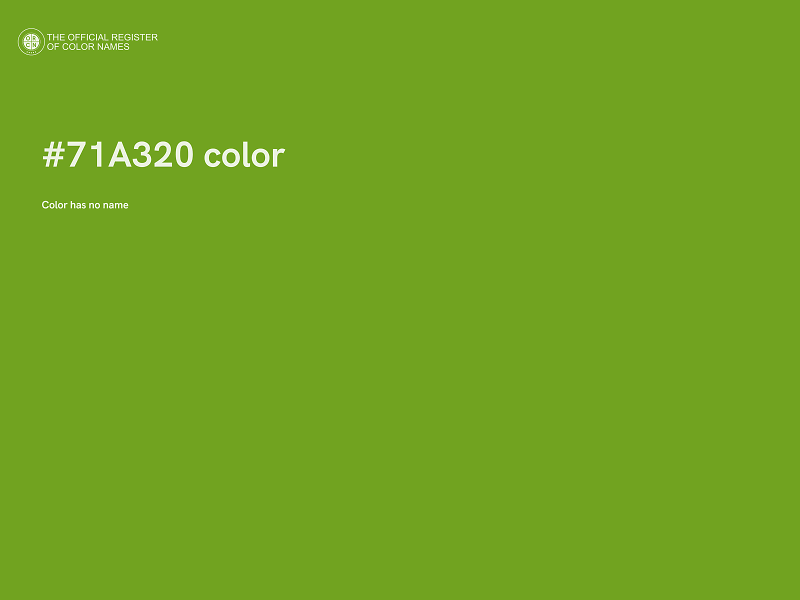 #71A320 color image