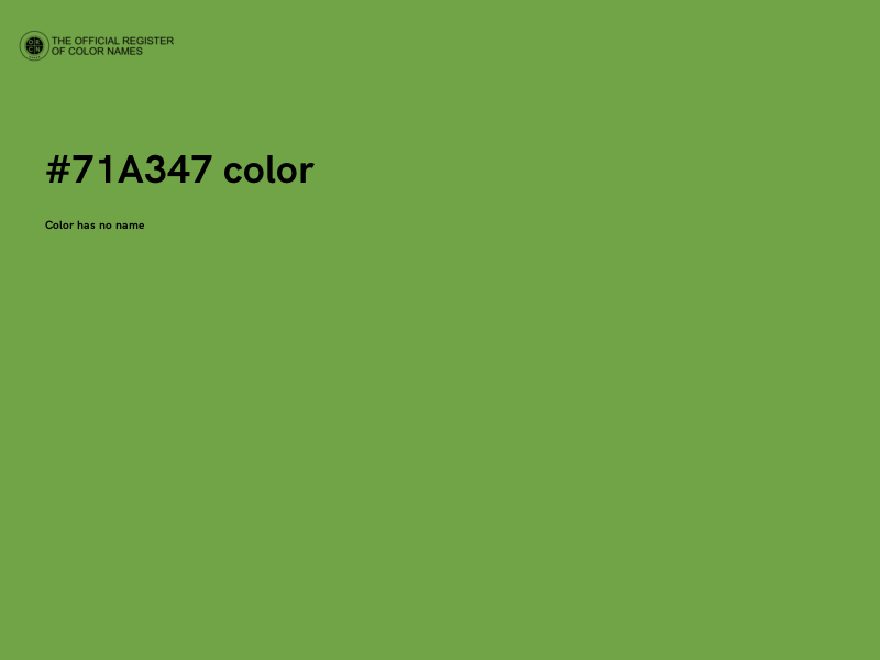 #71A347 color image