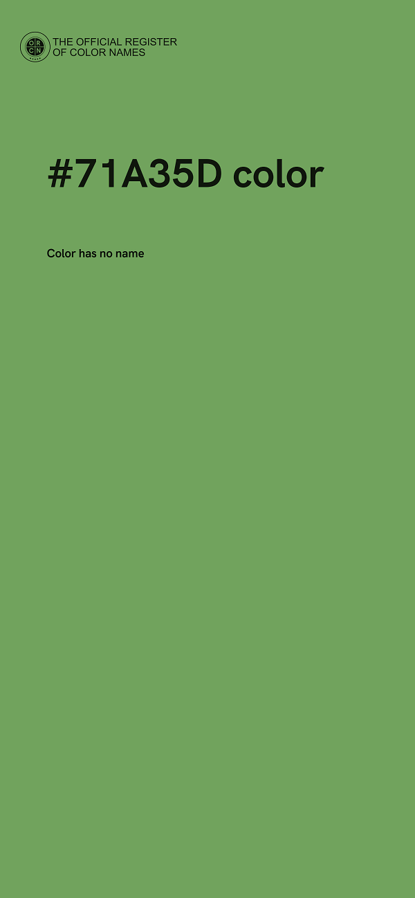#71A35D color image