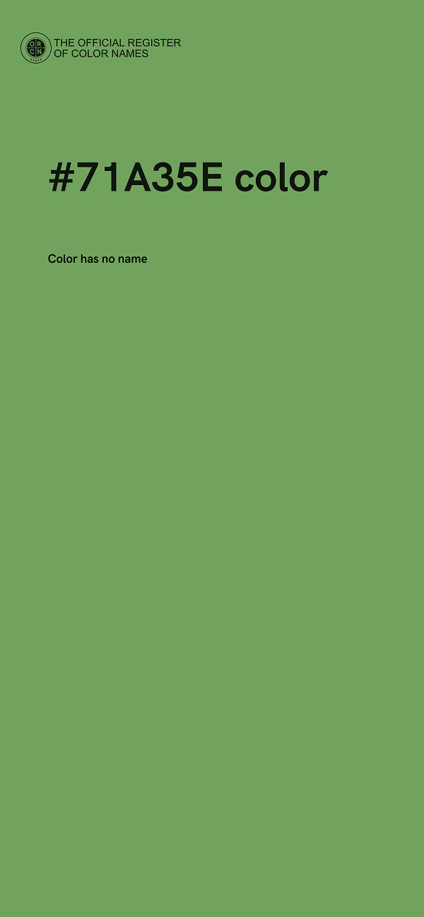 #71A35E color image