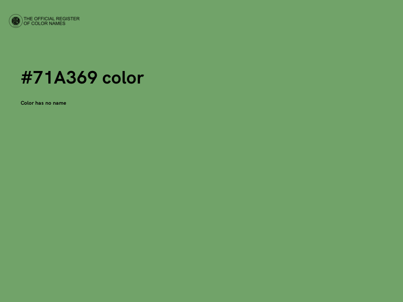 #71A369 color image