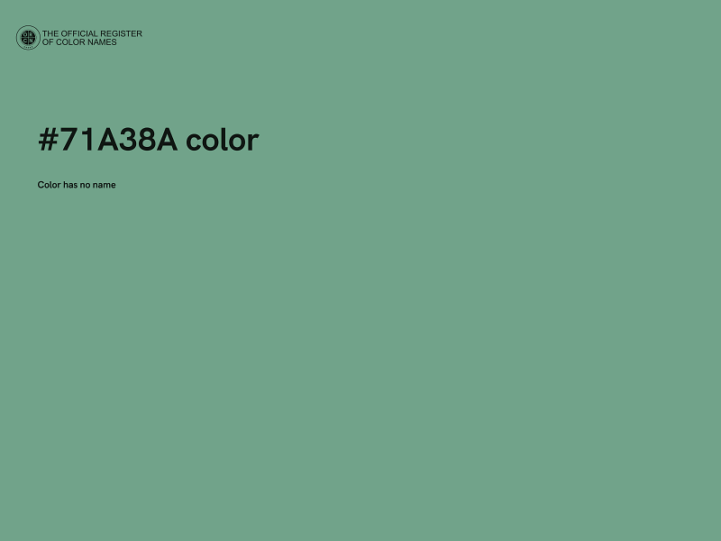 #71A38A color image