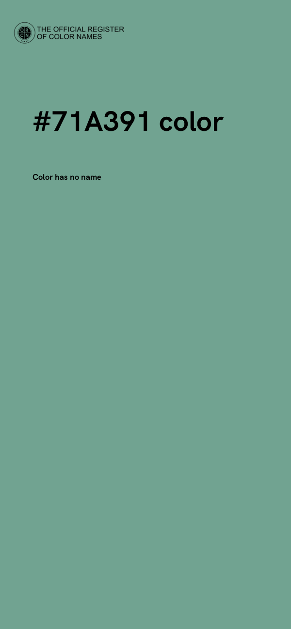 #71A391 color image