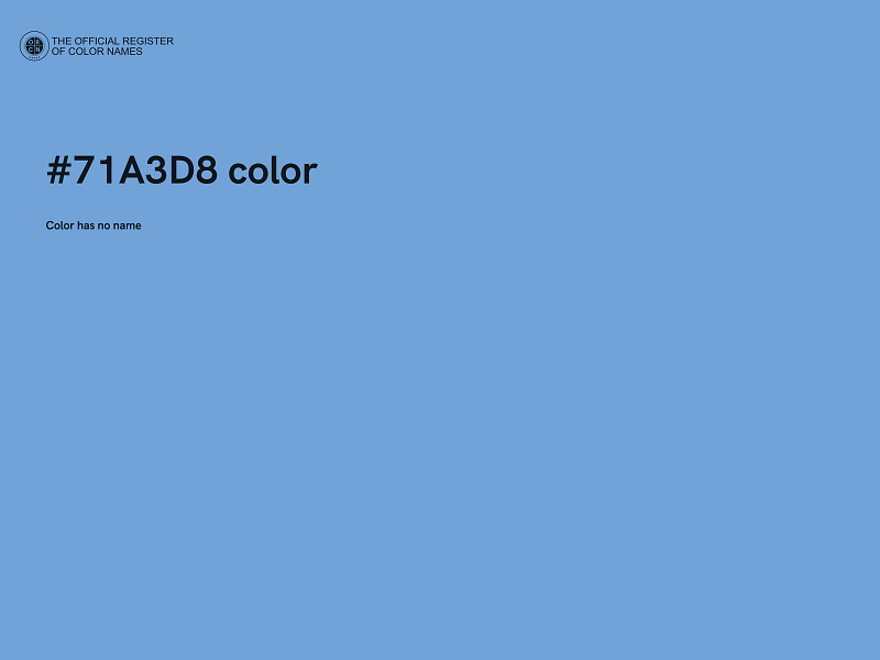 #71A3D8 color image