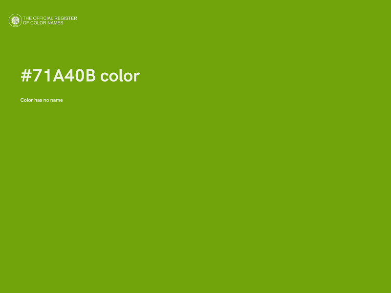 #71A40B color image