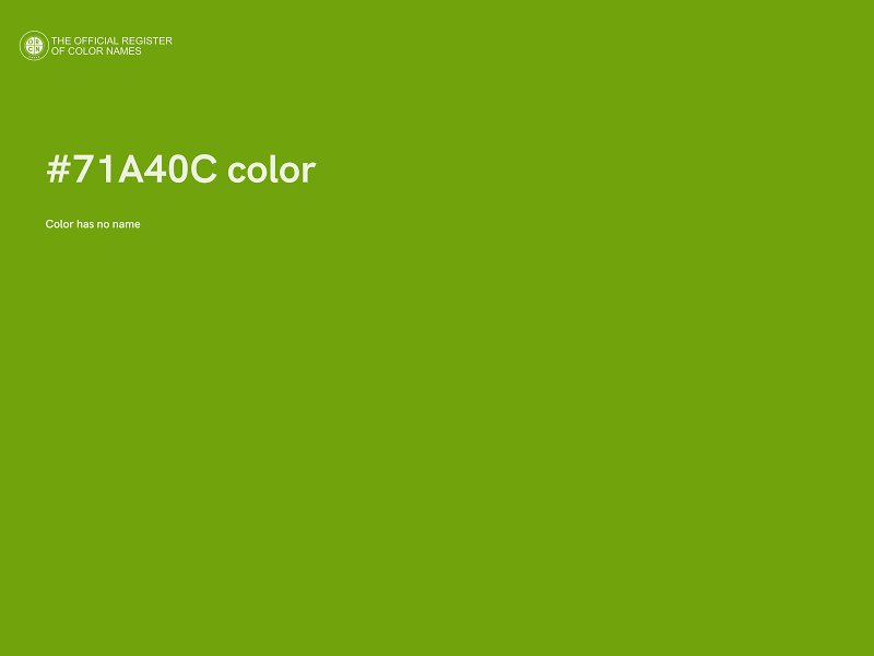 #71A40C color image