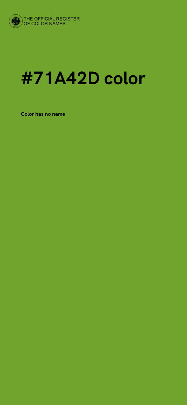 #71A42D color image