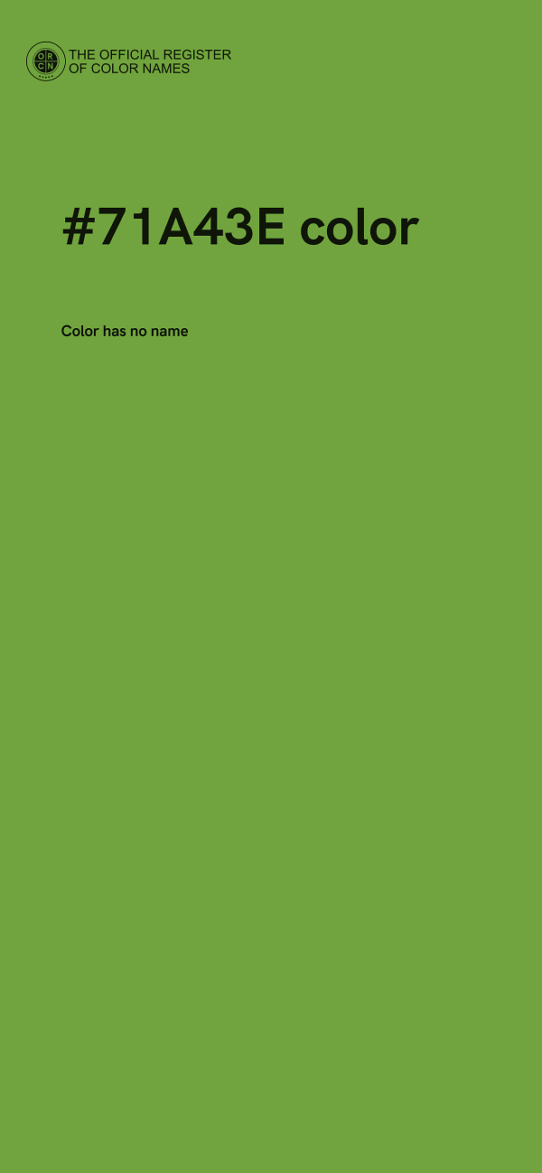 #71A43E color image