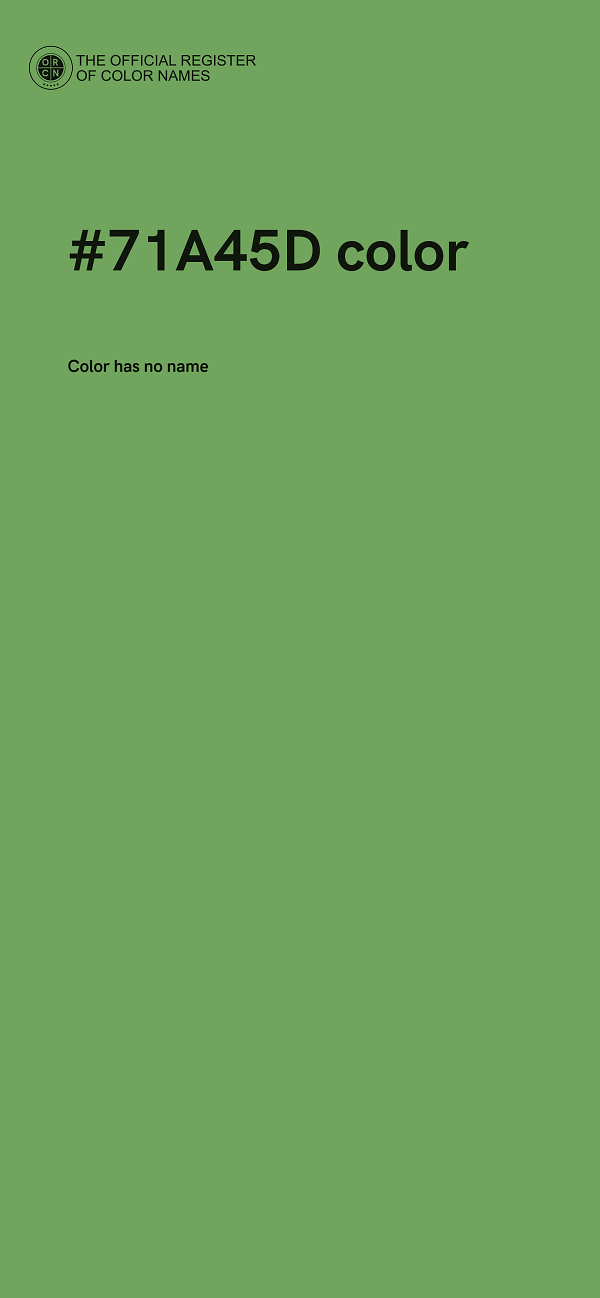 #71A45D color image