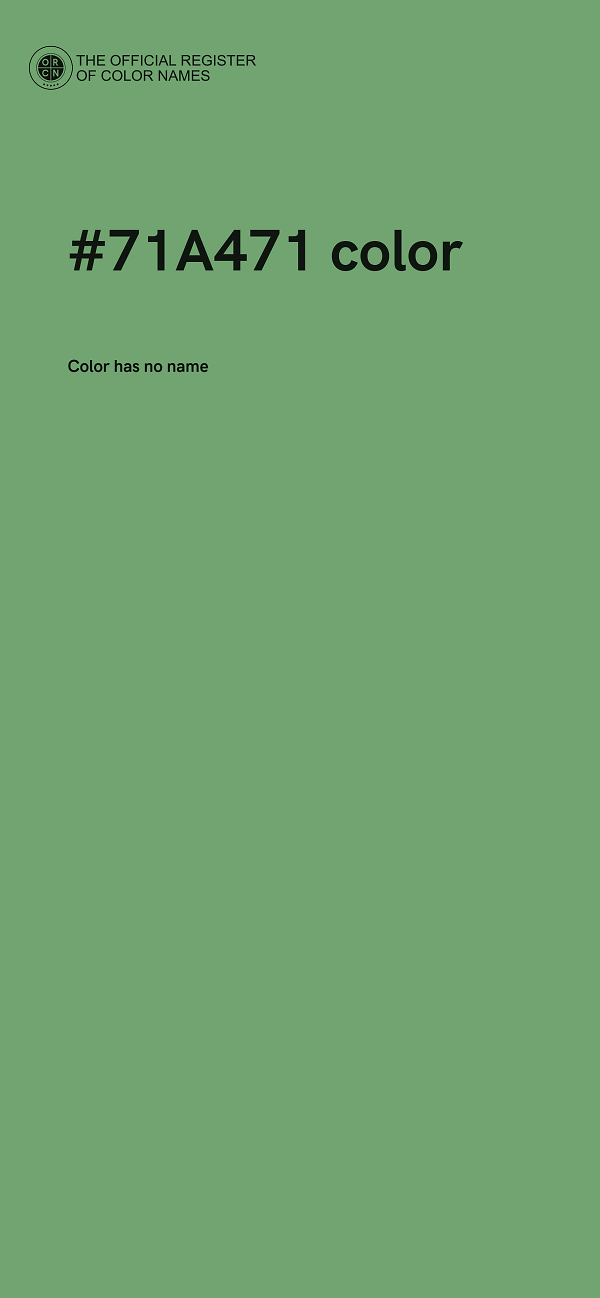 #71A471 color image