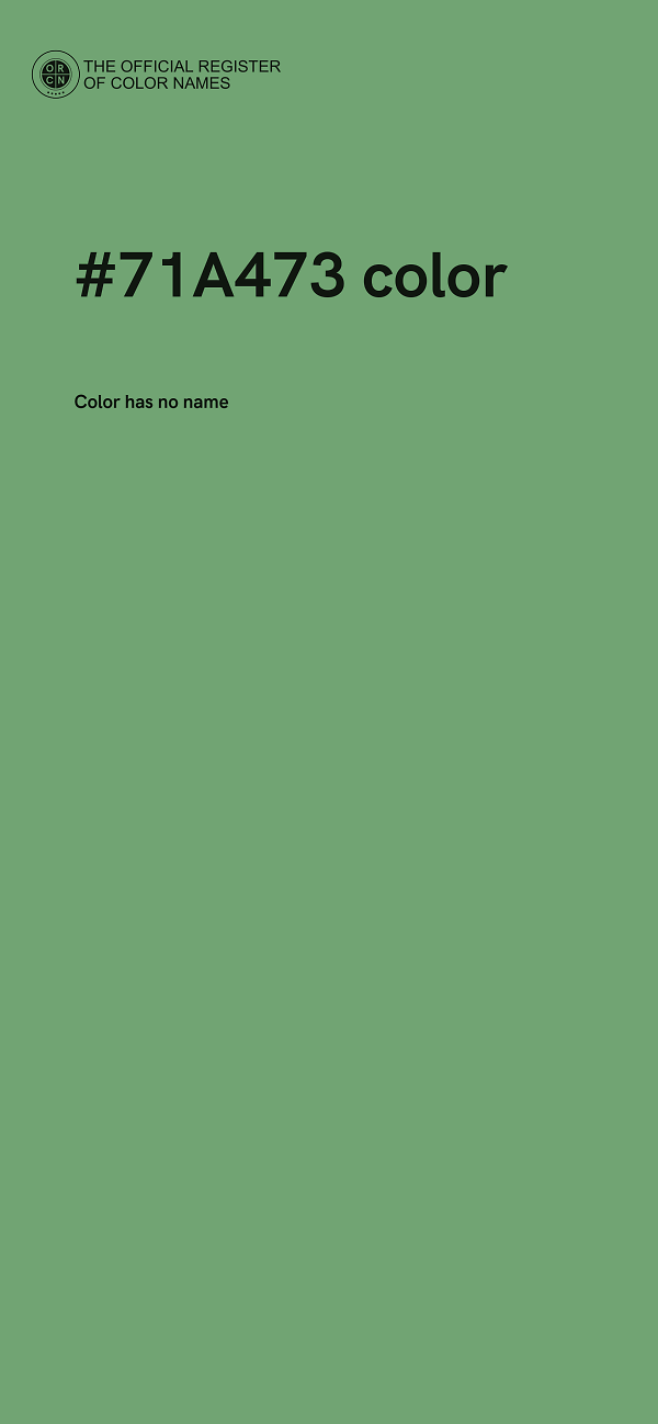 #71A473 color image