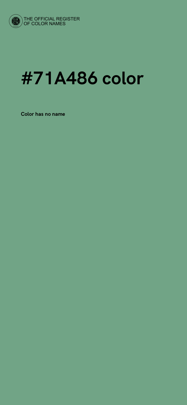#71A486 color image