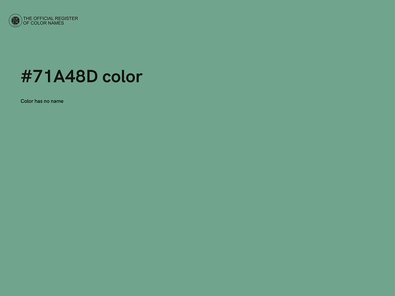 #71A48D color image