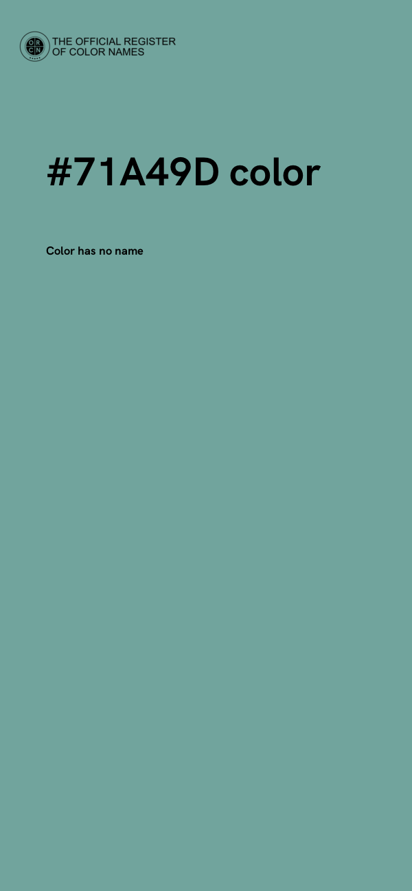 #71A49D color image