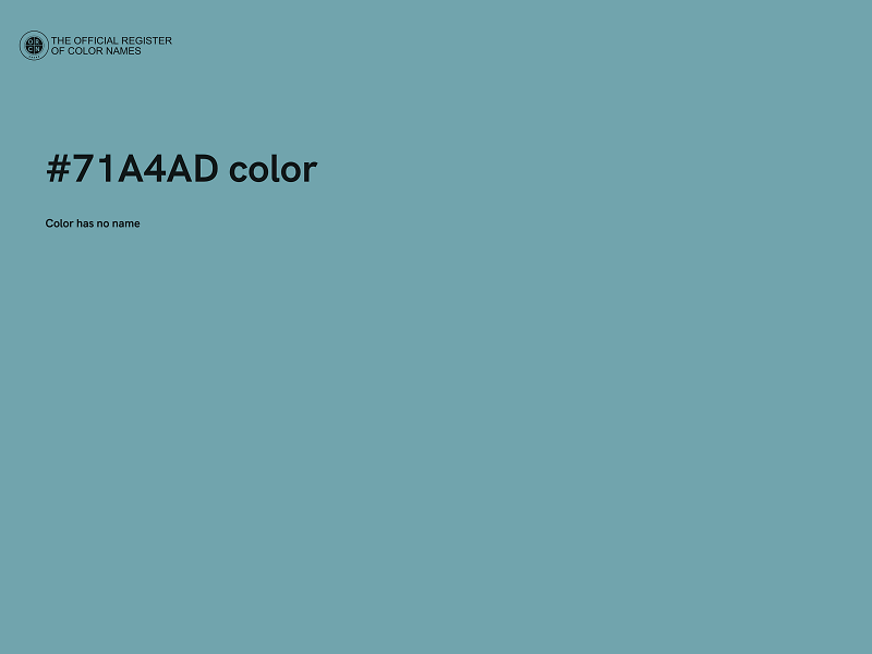 #71A4AD color image