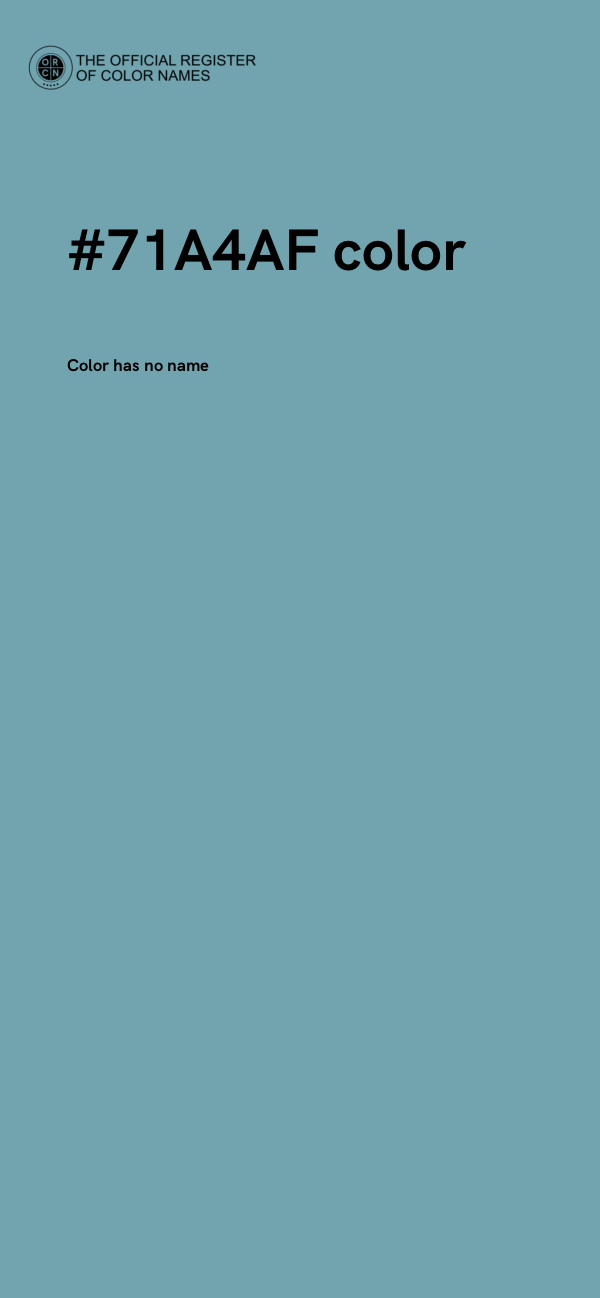 #71A4AF color image