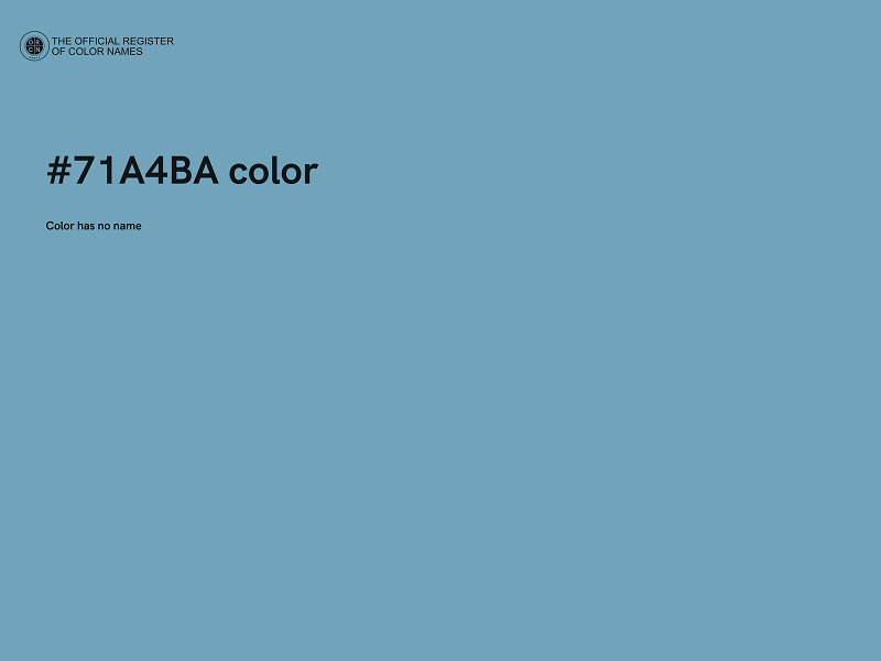 #71A4BA color image