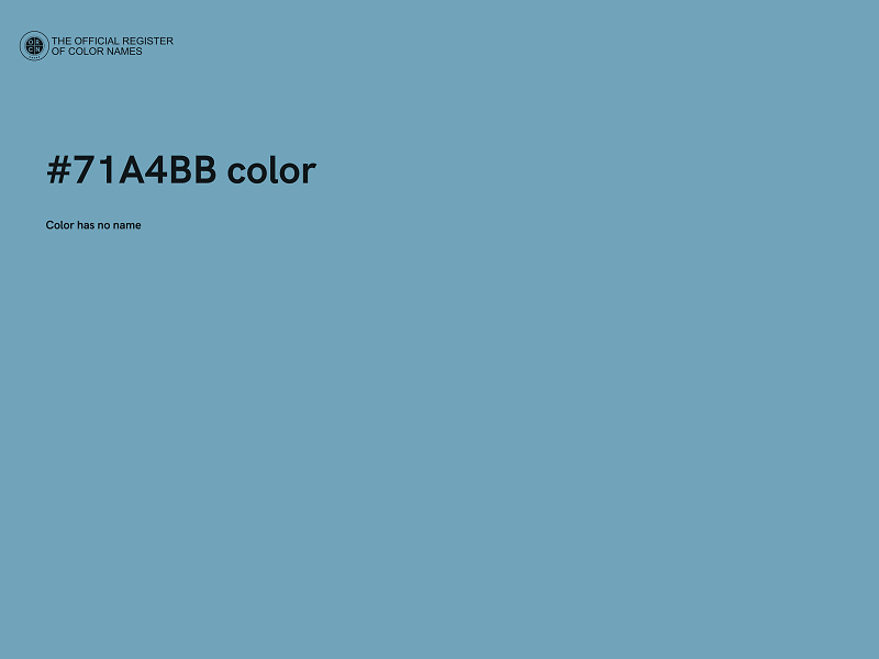 #71A4BB color image