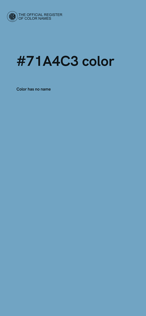 #71A4C3 color image
