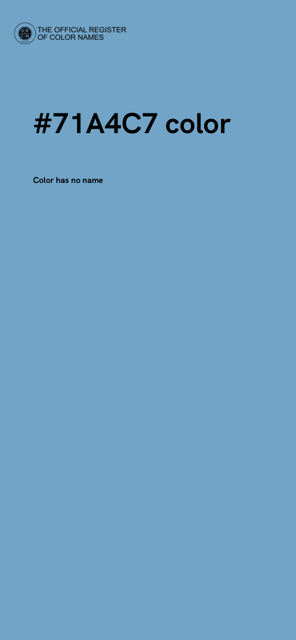 #71A4C7 color image