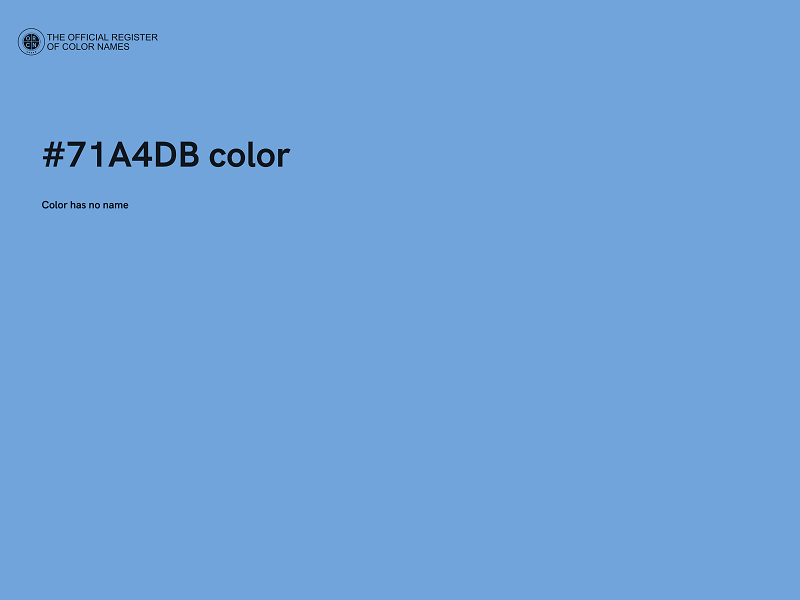 #71A4DB color image