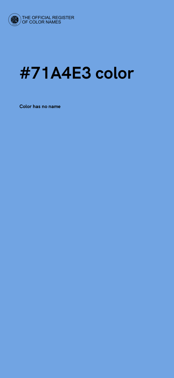 #71A4E3 color image
